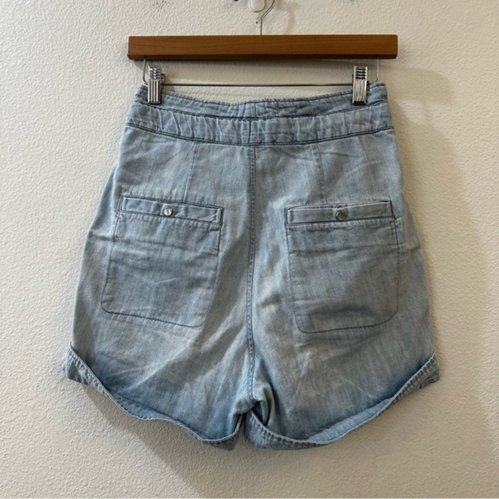 Isabel Marant Etoile Women's Marius High Waist Shorts Size XS Light Blue - Picture 5 of 11